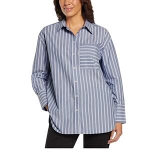 Banana Republic Ladies' Button Front Cotton Classic Shirt XXL
